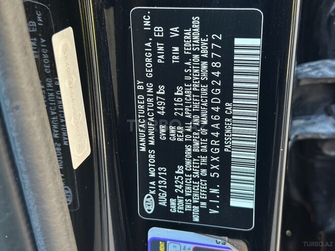 Kia Optima 2013, 190,246 km - 2.0 l - Bakı