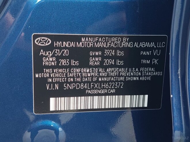 Hyundai Elantra 2020, 104,607 km - 2.0 л - Bakı