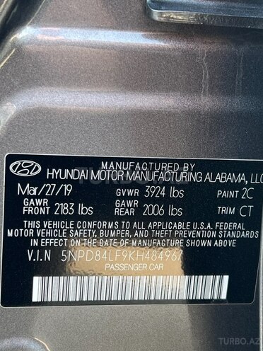 Hyundai Elantra 2019, 63,500 km - 2.0 l - Bakı