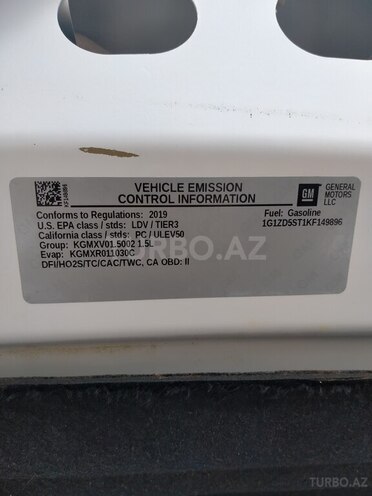 Chevrolet Malibu 2019, 150,000 km - 1.5 l - Gəncə