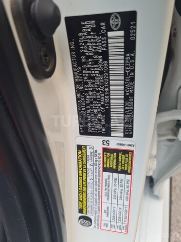 Toyota Camry 2019, 132,000 km - 2.5 l - Sumqayıt
