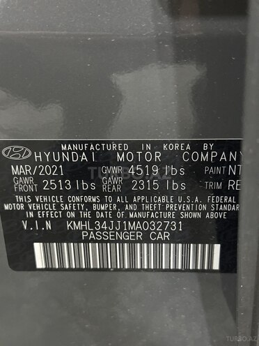 Hyundai Sonata 2021, 43,600 km - 2.0 l - Bakı
