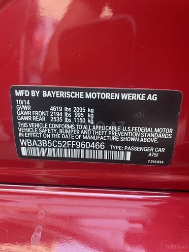 BMW 328 2014, 191,568 km - 2.0 l - Bakı