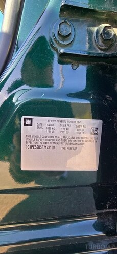 Chevrolet Cruze 2015, 175,000 km - 1.4 l - Bakı