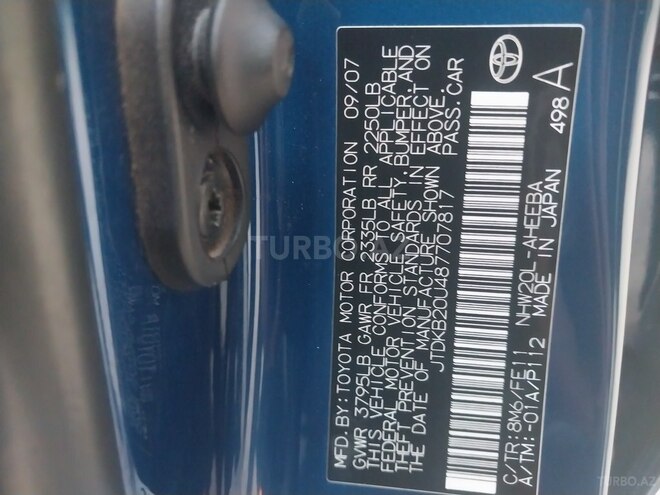 Toyota Prius 2007, 516,985 km - 1.5 l - Bakı