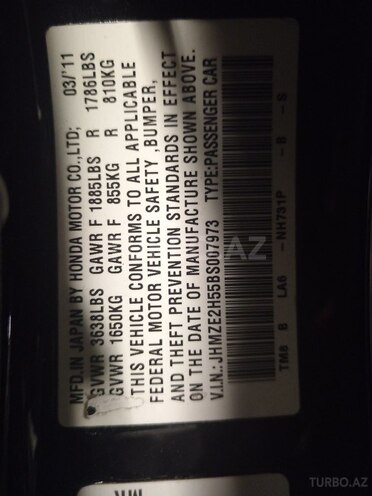 Honda Insight 2011, 325,000 km - 1.3 l - Bakı