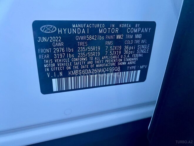 Hyundai Santa Fe 2022, 73,310 km - 1.6 л - Bakı
