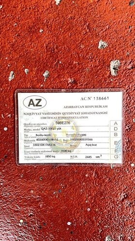 GAZ 33021 1999, 68,600 km - 2.4 l - Tərtər