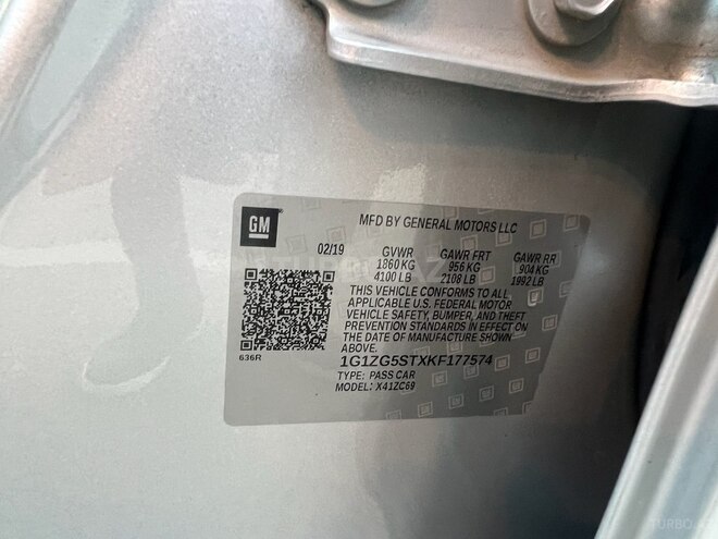 Chevrolet Malibu 2019, 120,000 km - 1.5 л - Bakı