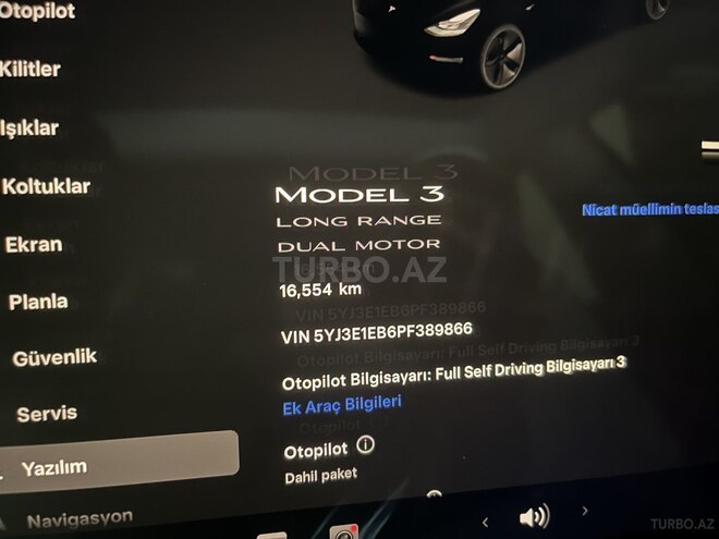 Tesla Model 3 2022, 16,000 km - 0.0 l - Bakı