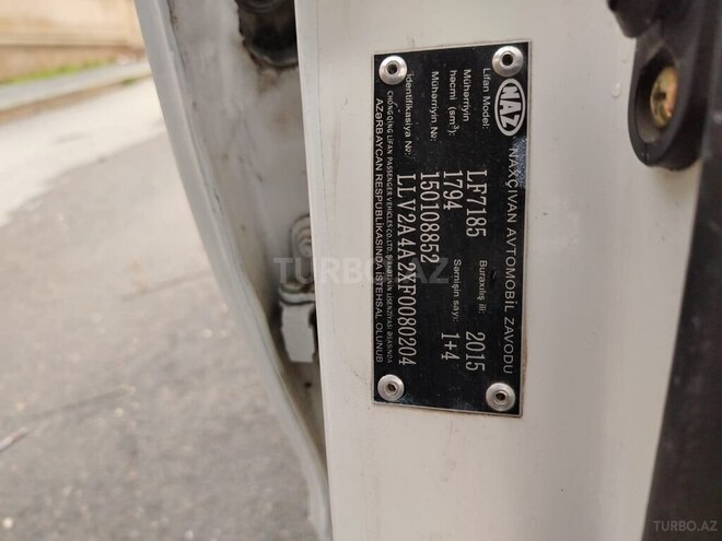 Lifan 720 2015, 147,000 km - 1.8 л - Bakı