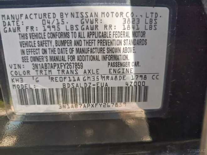 Nissan Sentra 2015, 94,683 km - 1.8 l - Bakı