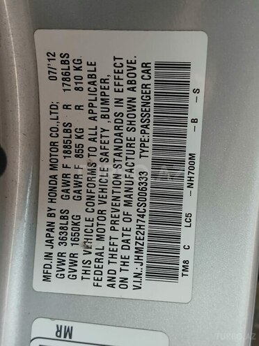 Honda Insight 2012, 327,000 km - 1.3 l - Bakı