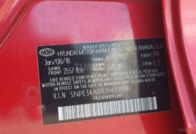 Hyundai Sonata 2018, 79,990 km - 2.0 l - Bakı