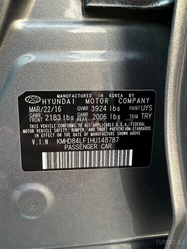 Hyundai Elantra 2016, 104,000 km - 2.0 l - Bakı