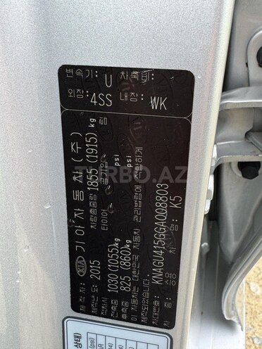 Kia K5 2015, 166,000 km - 1.7 l - Bakı