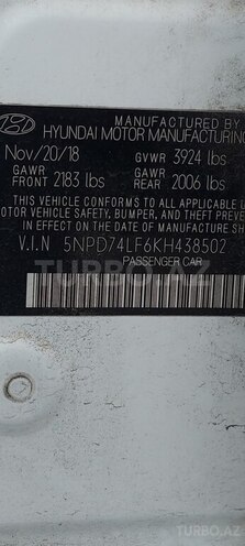 Hyundai Elantra 2019, 88,000 km - 2.0 l - Bakı