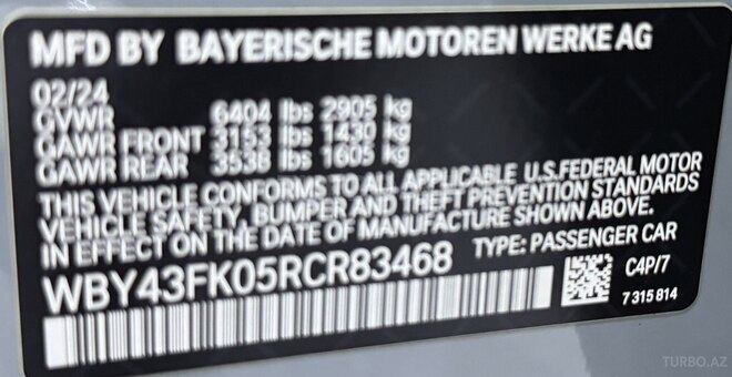 BMW i5 2024, 6,800 km - 0.0 l - Bakı