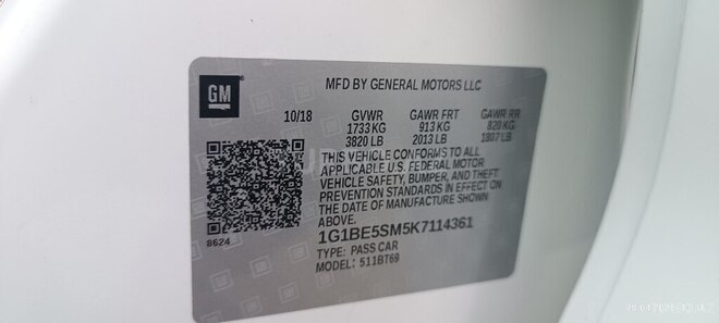 Chevrolet Cruze 2018, 263,000 km - 1.4 l - Bakı
