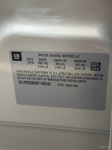 Chevrolet Cruze 2013, 240,000 km - 1.4 l - Gəncə