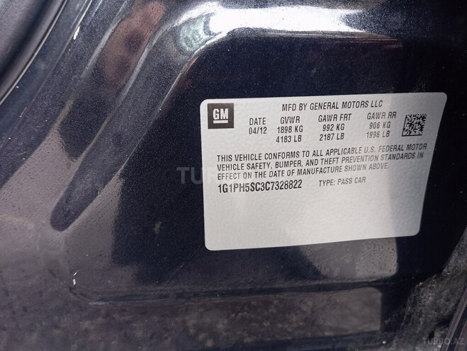 Chevrolet Cruze 2012, 335,000 km - 1.4 l - Bakı