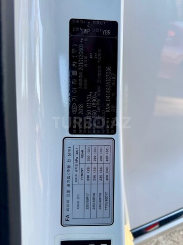 Kia K7 2018, 164,000 km - 2.2 l - Bakı