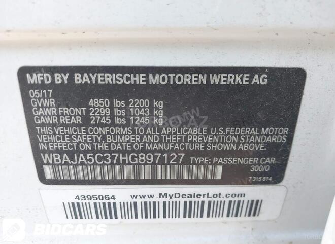 BMW 530 2017, 120,000 km - 2.0 l - Bakı