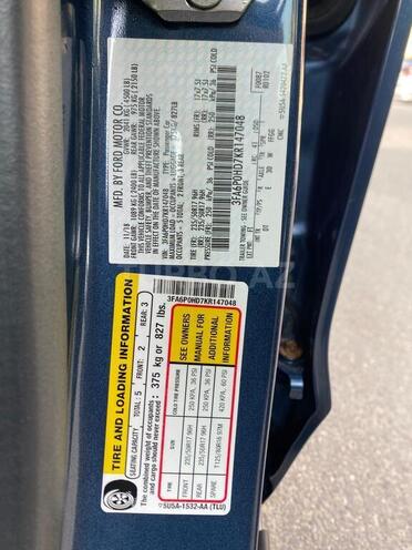 Ford Fusion (North America) 2019, 109,000 km - 1.5 l - Bakı
