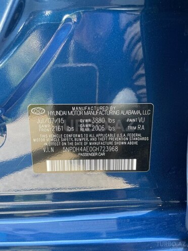 Hyundai Elantra 2015, 130,000 km - 1.8 l - Bakı