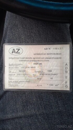 LADA (VAZ) 2106 1990, 56,916 km - 1.3 л - Bakı