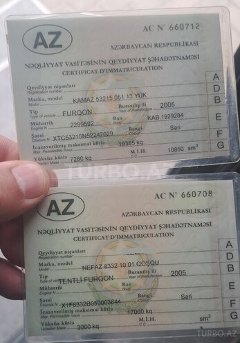 KamAz 53213 2005, 203,052 km - 11.0 l - Bakı