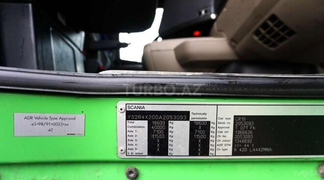 Scania R420 2010, 1,100,000 km - 12.0 l - Bakı