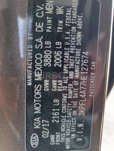 Kia Cerato 2017, 101,000 km - 2.0 л - Bakı