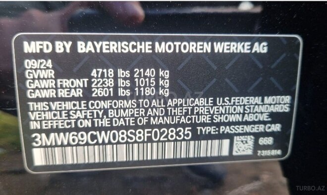 BMW 330 2024, 6,000 km - 2.0 л - Bakı