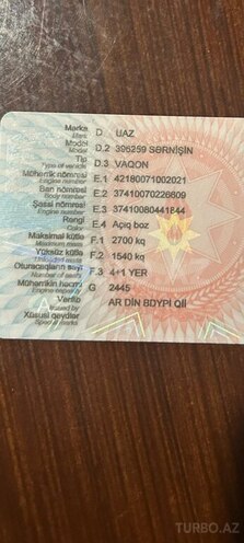 UAZ 39625 2007, 560,000 km - 2.4 l - Bakı