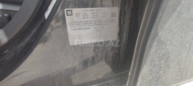 Chevrolet Cruze 2017, 90,000 km - 1.4 l - Bakı