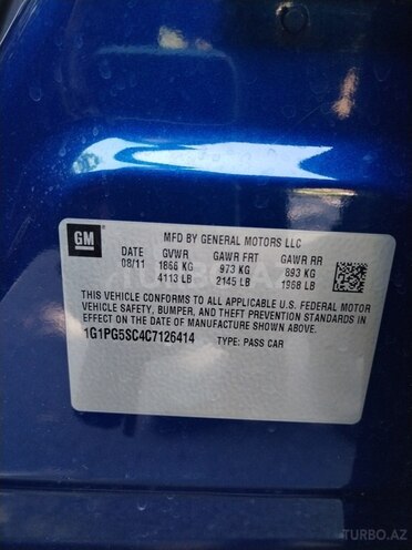 Chevrolet Cruze 2011, 287,000 km - 1.4 l - Mingəçevir