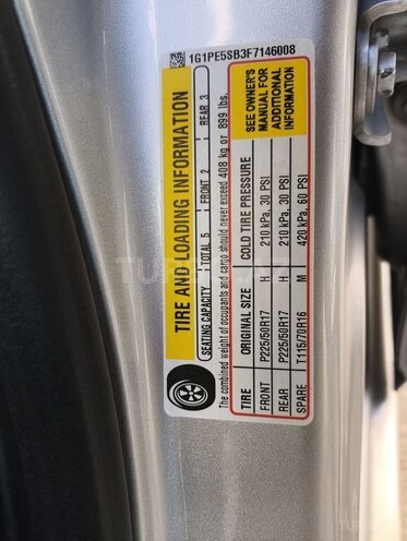 Chevrolet Cruze 2015, 222,000 km - 1.4 l - Bakı