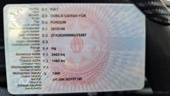 Fiat Doblo 2021, 132,000 km - 1.4 л - Bakı