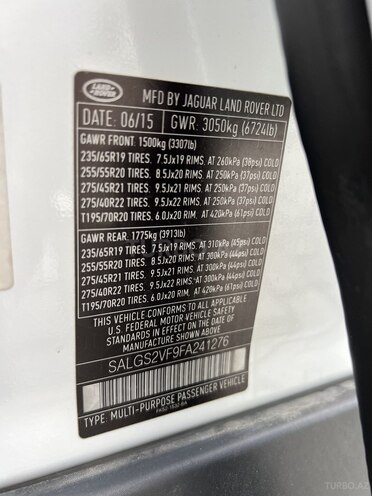 Land Rover Range Rover 2015, 174,000 km - 3.0 л - Bakı