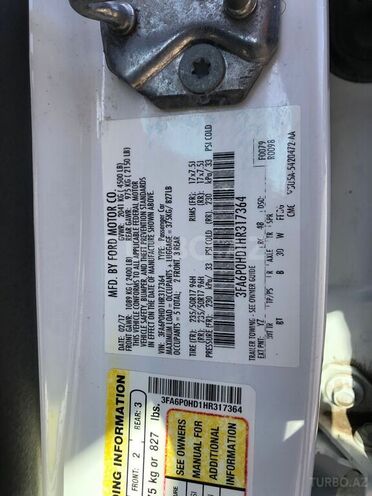 Ford Fusion (North America) 2017, 98,000 km - 1.5 л - Bakı