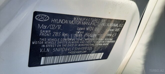 Hyundai Elantra 2017, 128,000 km - 2.0 l - Bakı