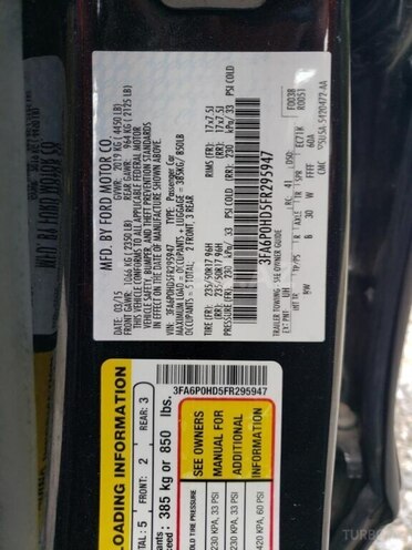 Ford Fusion (North America) 2015, 158,000 km - 1.5 л - Bakı