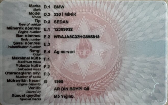 BMW 530 2017, 136,000 km - 2.0 l - Şəmkir