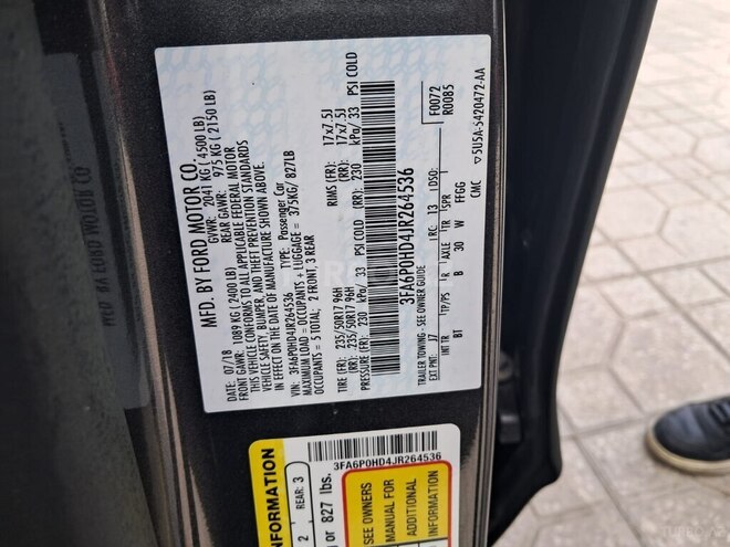 Ford Fusion (North America) 2018, 211,000 km - 1.5 л - Gəncə