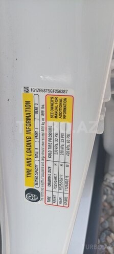 Chevrolet Malibu 2016, 280,000 km - 1.5 l - Gəncə