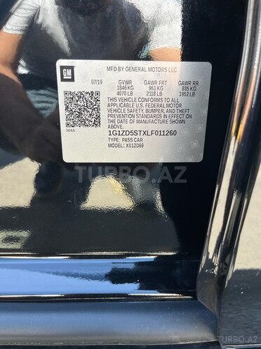 Chevrolet Malibu 2019, 165,000 km - 1.5 l - Bakı