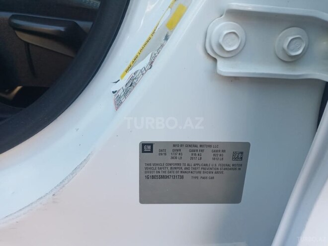 Chevrolet Cruze 2016, 198,525 km - 1.4 л - Bakı