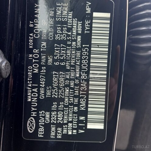Hyundai Tucson 2015, 95,000 km - 2.0 л - Bakı