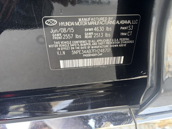 Hyundai Sonata 2015, 108,000 km - 2.0 l - Bakı